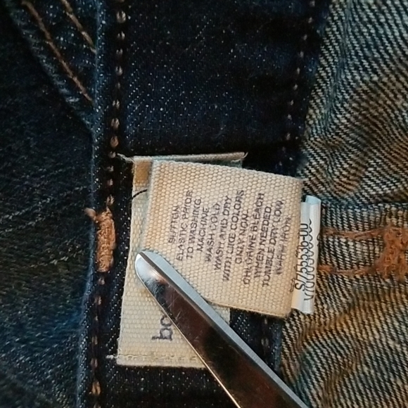 (10) GAP Youth Dark Wash 100% Cotton Denim Bootcut Jeans Contemporary - Picture 4 of 7